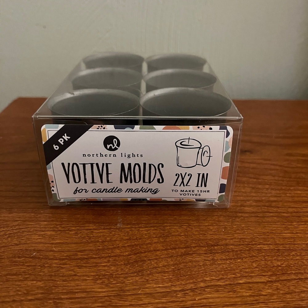 Gray Votive Molds 6-Pack